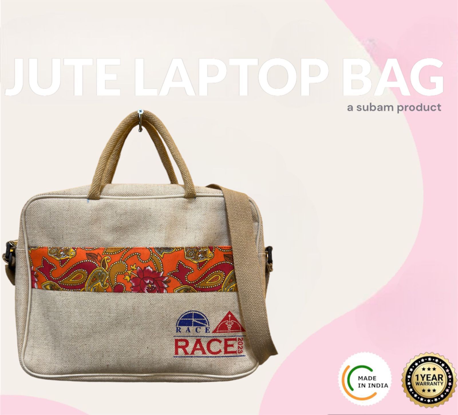 Jute Laptop Bag Jute Laptop Bag